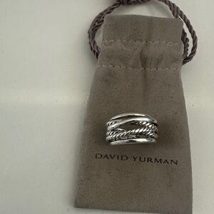 David Yurman Silver Twisted Band